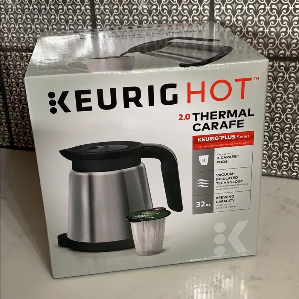 Keurig 2.0 Carafe 32oz Stainless Steel